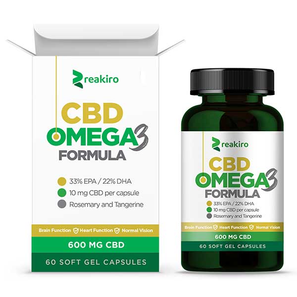 CBD Capsules Omega 3 Reakiro