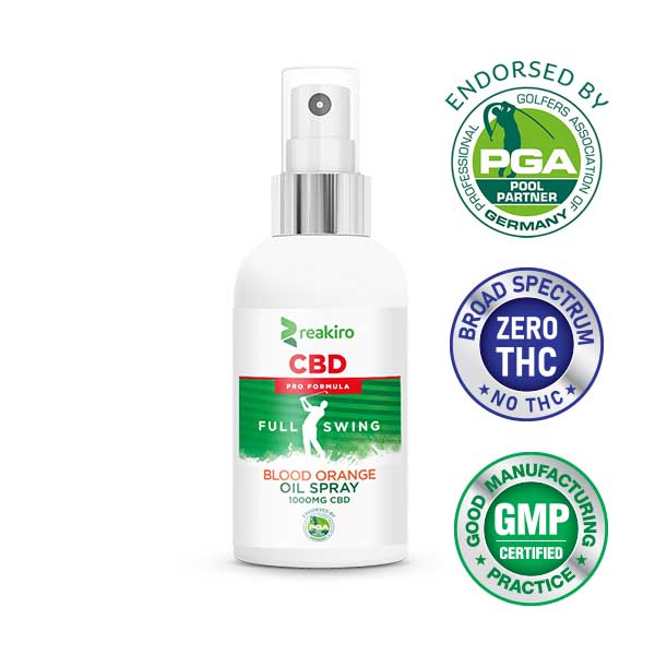 CBD Oil Spray 0% THC Golf Pro Formula Reakiro